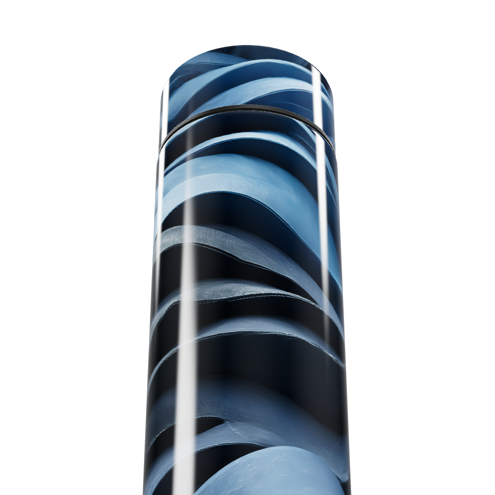 Garrafa Térmica Touch - Azul com Estampa Moderna