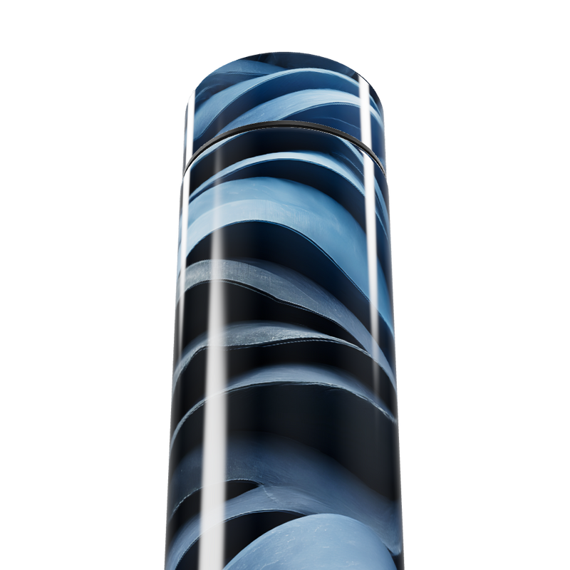 Garrafa Térmica Touch - Azul com Estampa Moderna