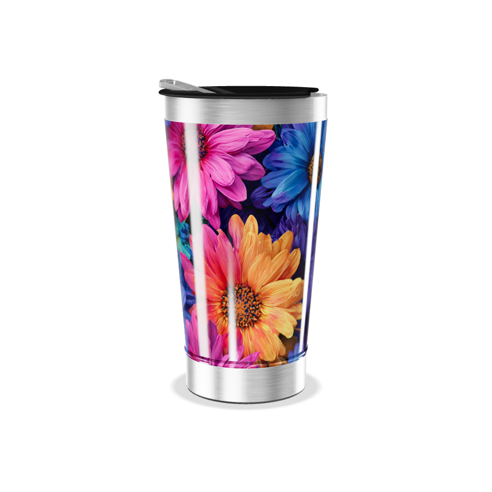 Copo Térmico - Flores Coloridas