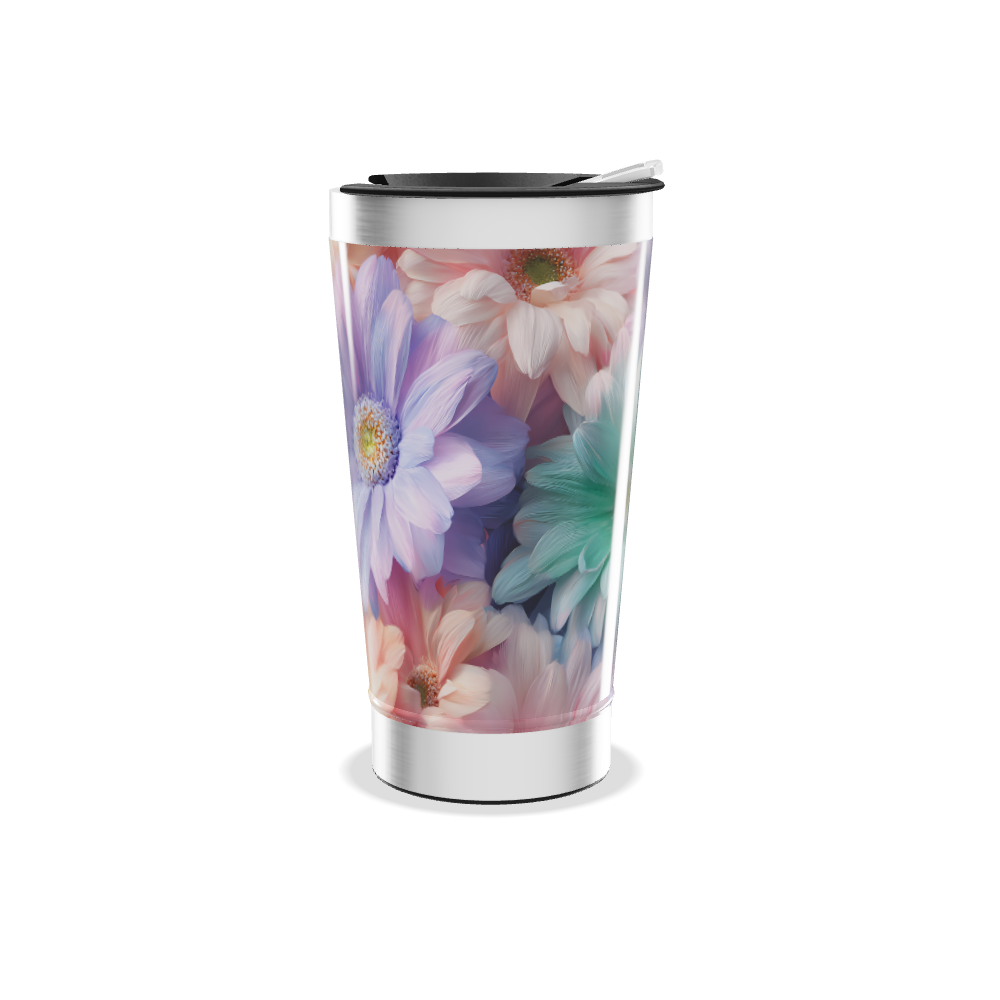 Copo Térmico - Estampa Floral Colorida