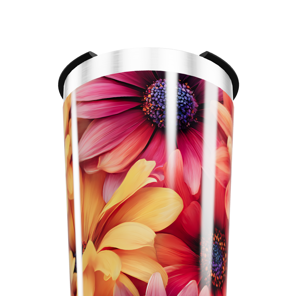 Copo Térmico - Estampa Floral Colorida