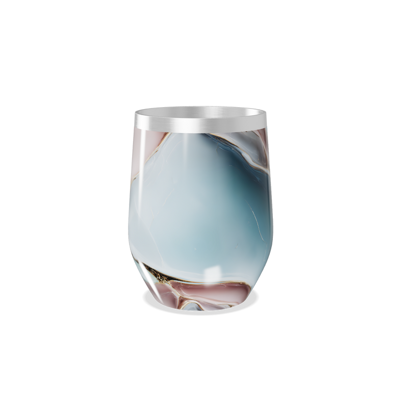 Copo Térmico Slim - Mármore Azul Inox