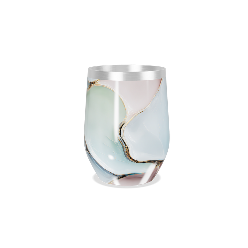 Copo Térmico Slim - Mármore Azul Inox