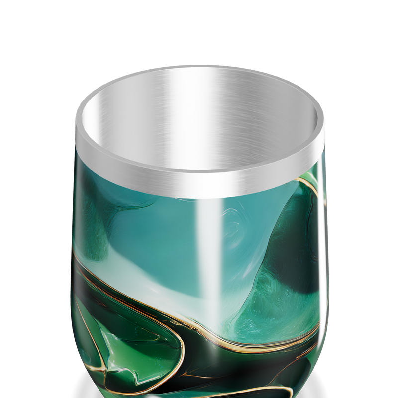 Copo Térmico Slim - Verde Marmorizado