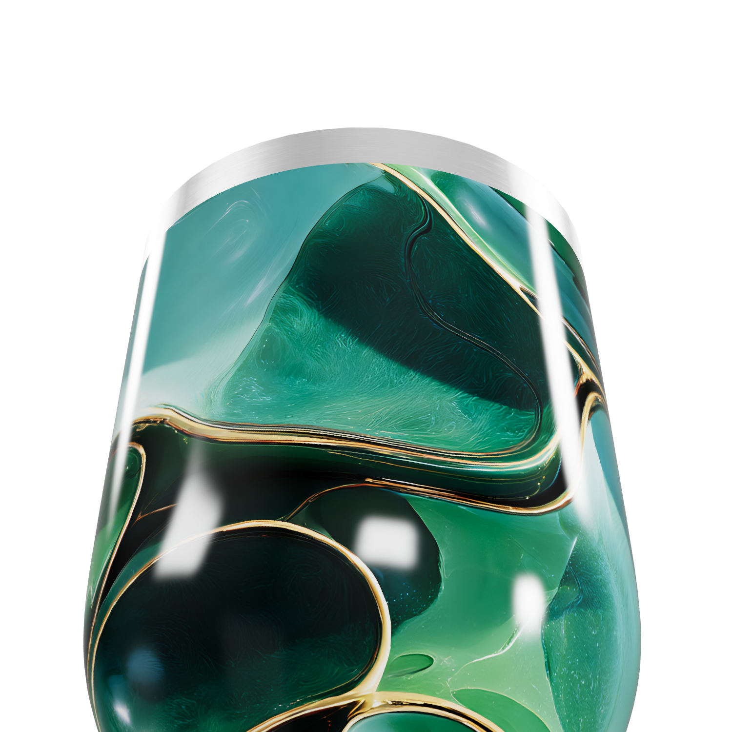 Copo Térmico Slim - Verde Marmorizado