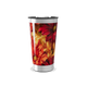 Copo Térmico - Flores Vermelhas e Amarelas