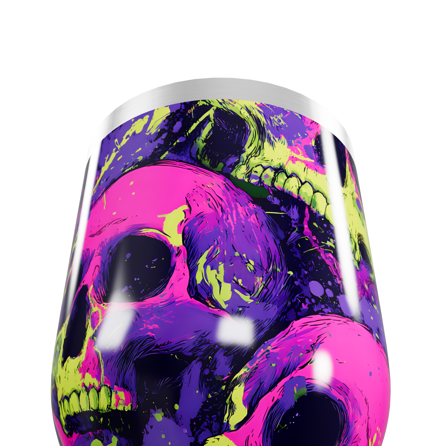 Copo Térmico Slim - Caveiras Coloridas