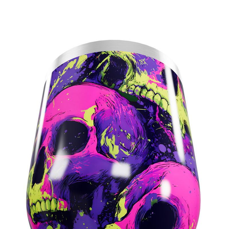Copo Térmico Slim - Caveiras Coloridas