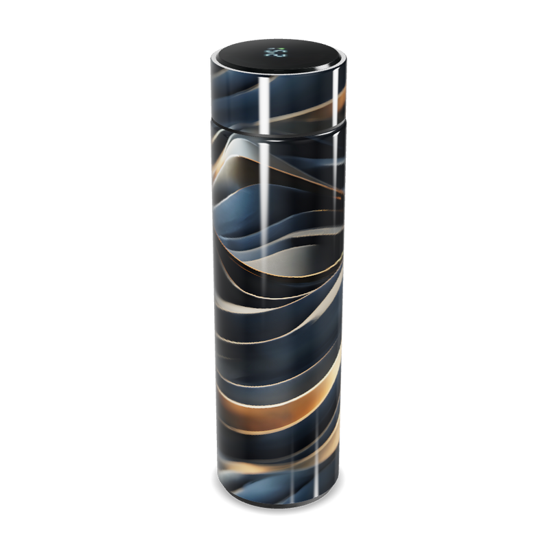 Garrafa Térmica Touch Preto - Design Espiral