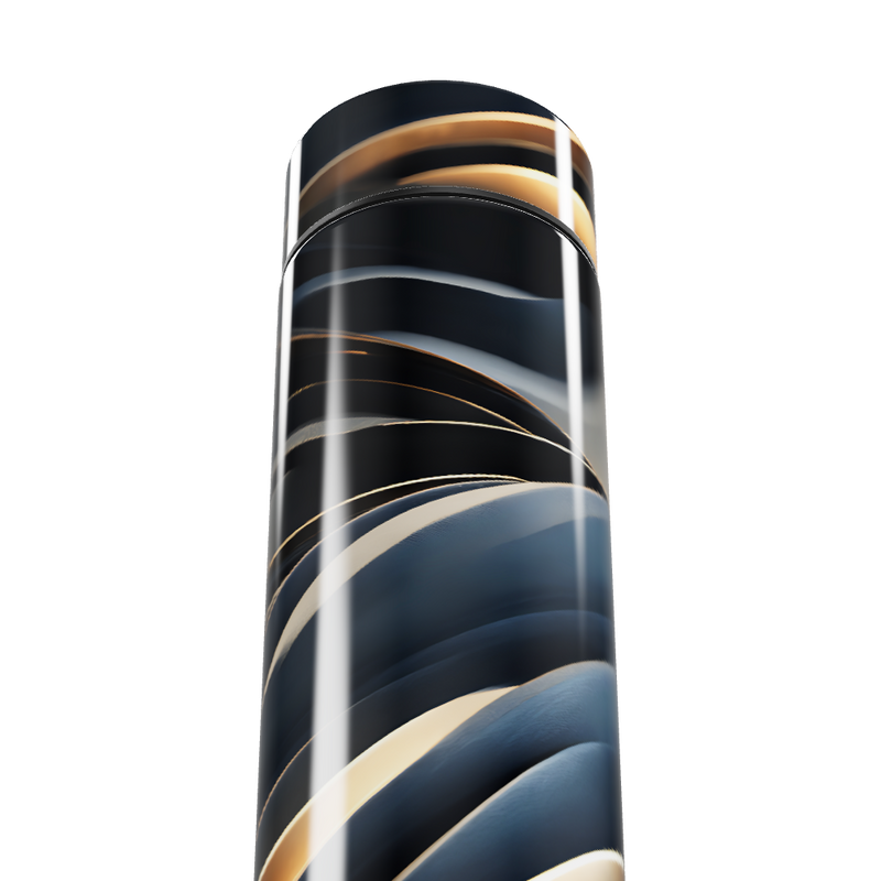 Garrafa Térmica Touch Preto - Design Espiral