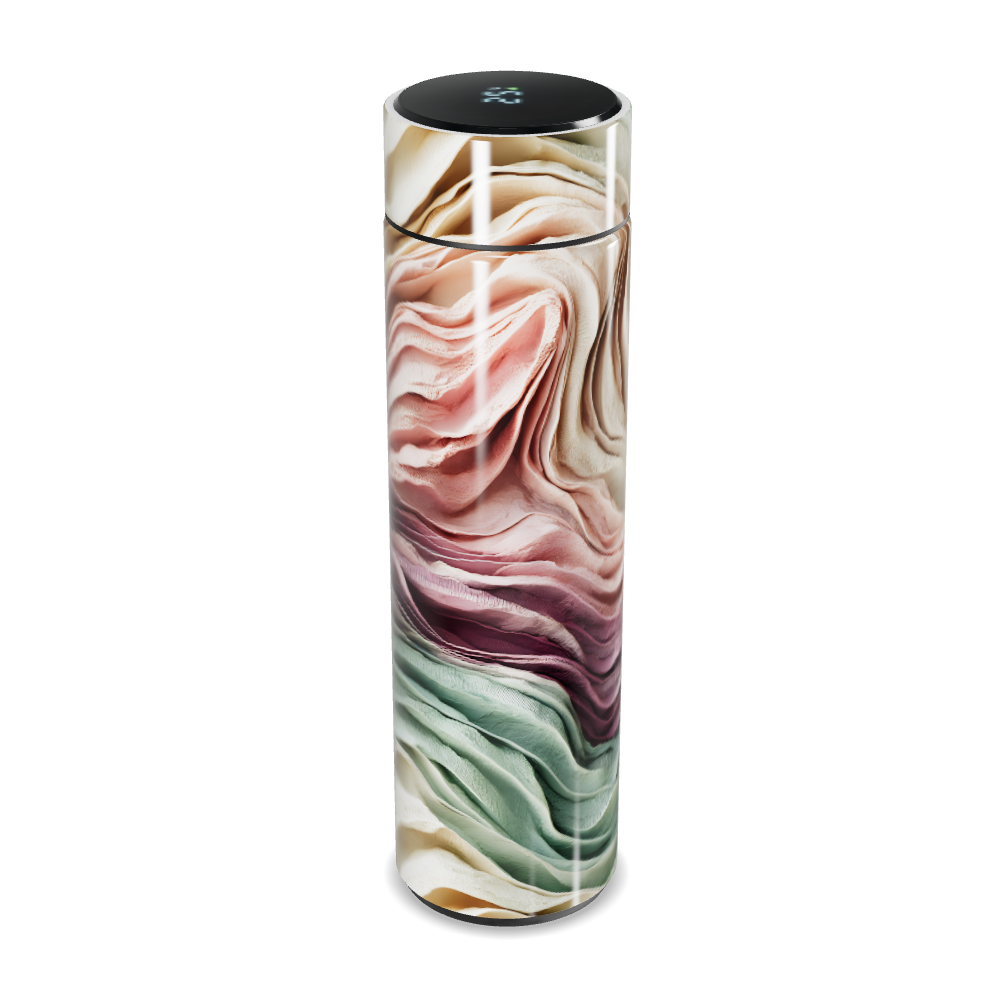 Garrafa Térmica Touch - Design Marmorizado Colorido