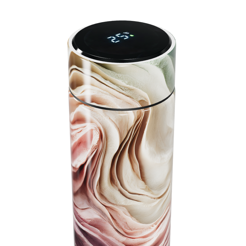 Garrafa Térmica Touch - Design Marmorizado Colorido