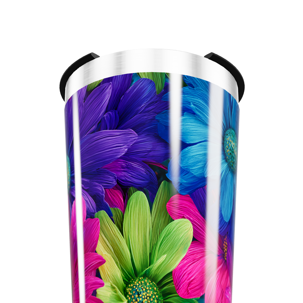 Copo Térmico - Floral Multicolorido Inox