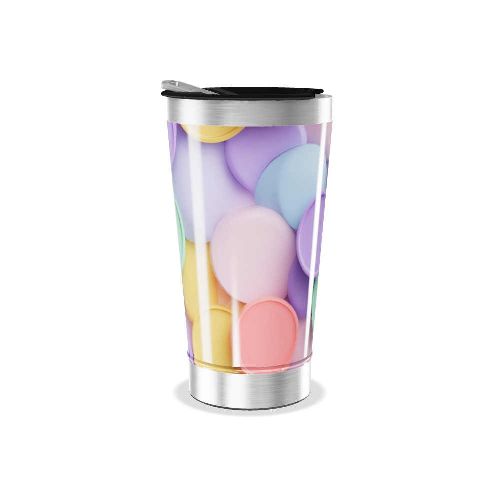 Copo Térmico - Estampa Cores Pastel