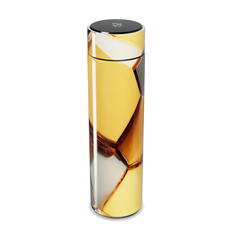 Garrafa Térmica Touch - Design Vidro Dourado