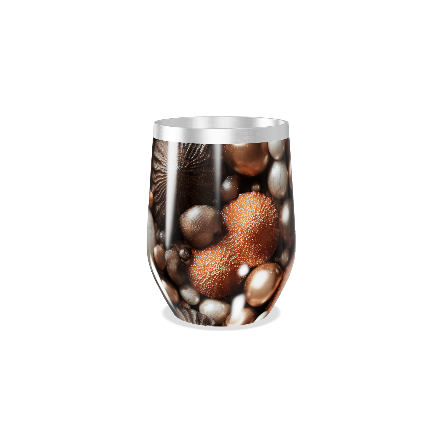 Copo Térmico Slim - Estampa Conchas Marinhas