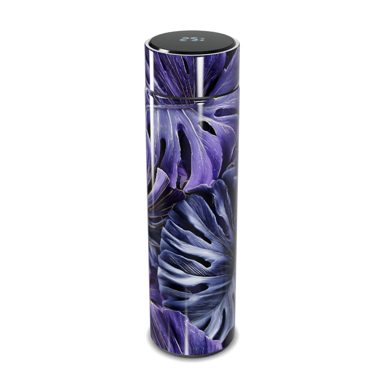 Garrafa Térmica Touch - Floral Roxo