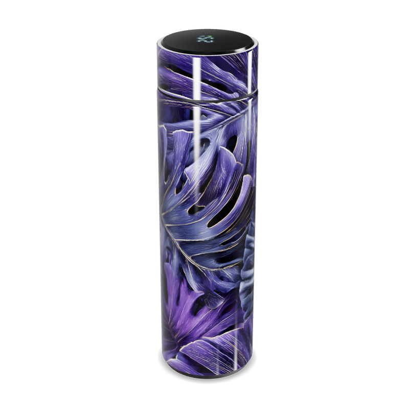 Garrafa Térmica Touch - Floral Roxo