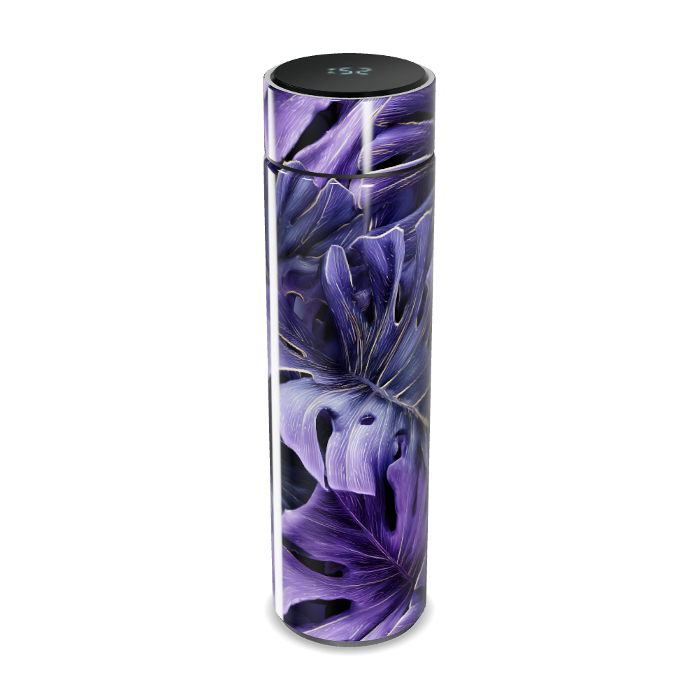 Garrafa Térmica Touch - Floral Roxo