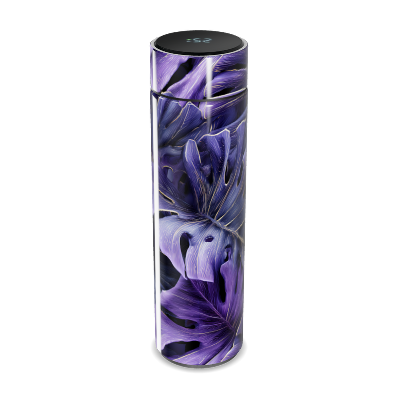 Garrafa Térmica Touch - Floral Roxo