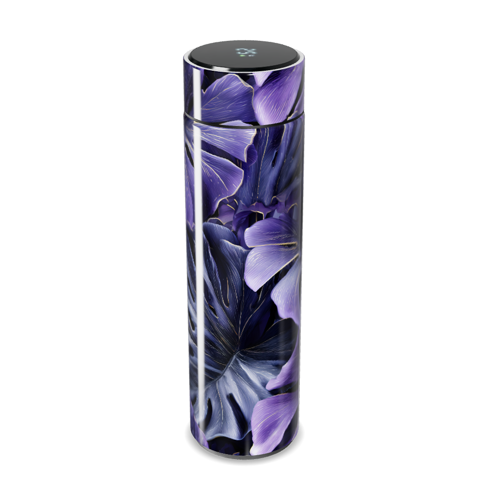 Garrafa Térmica Touch - Floral Roxo