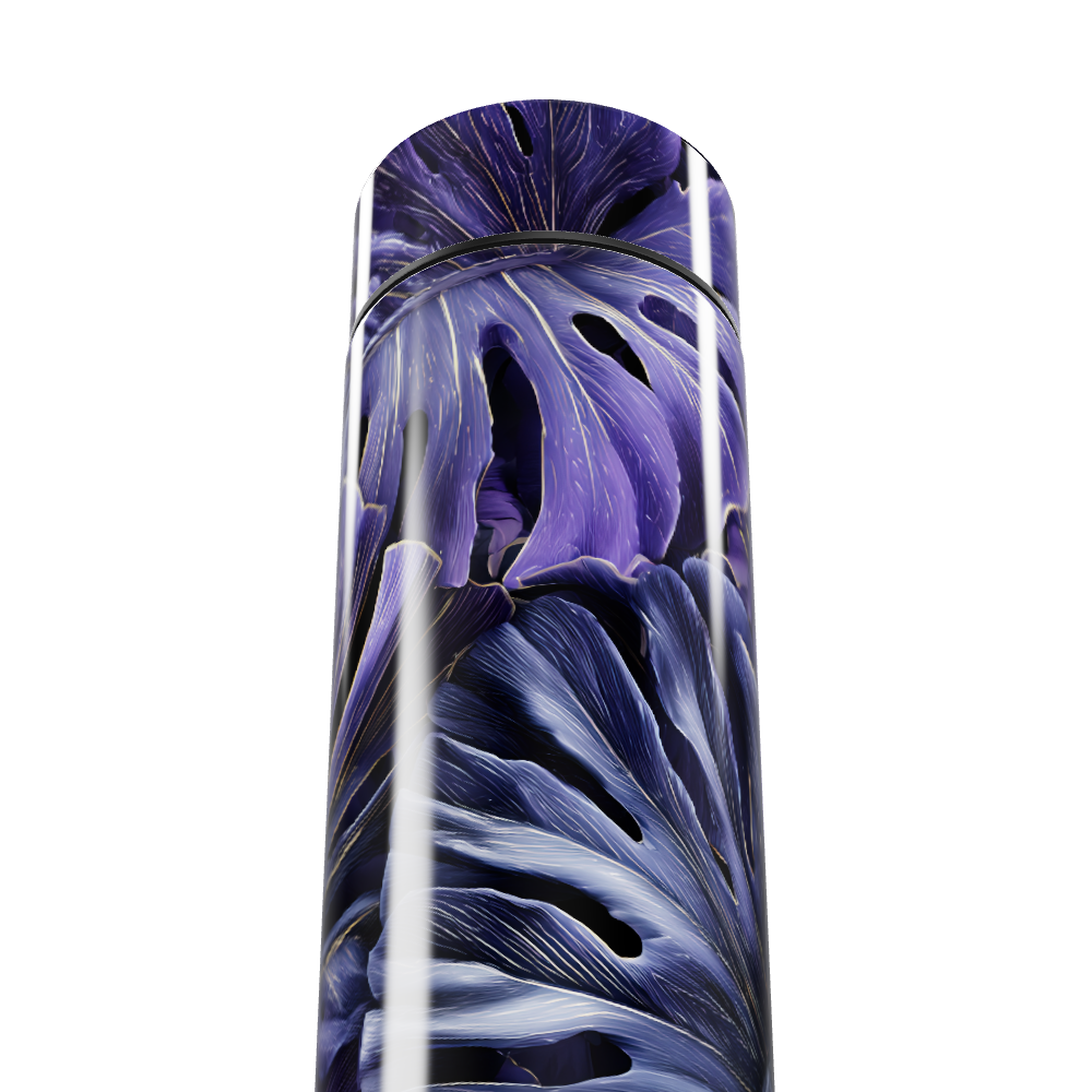 Garrafa Térmica Touch - Floral Roxo