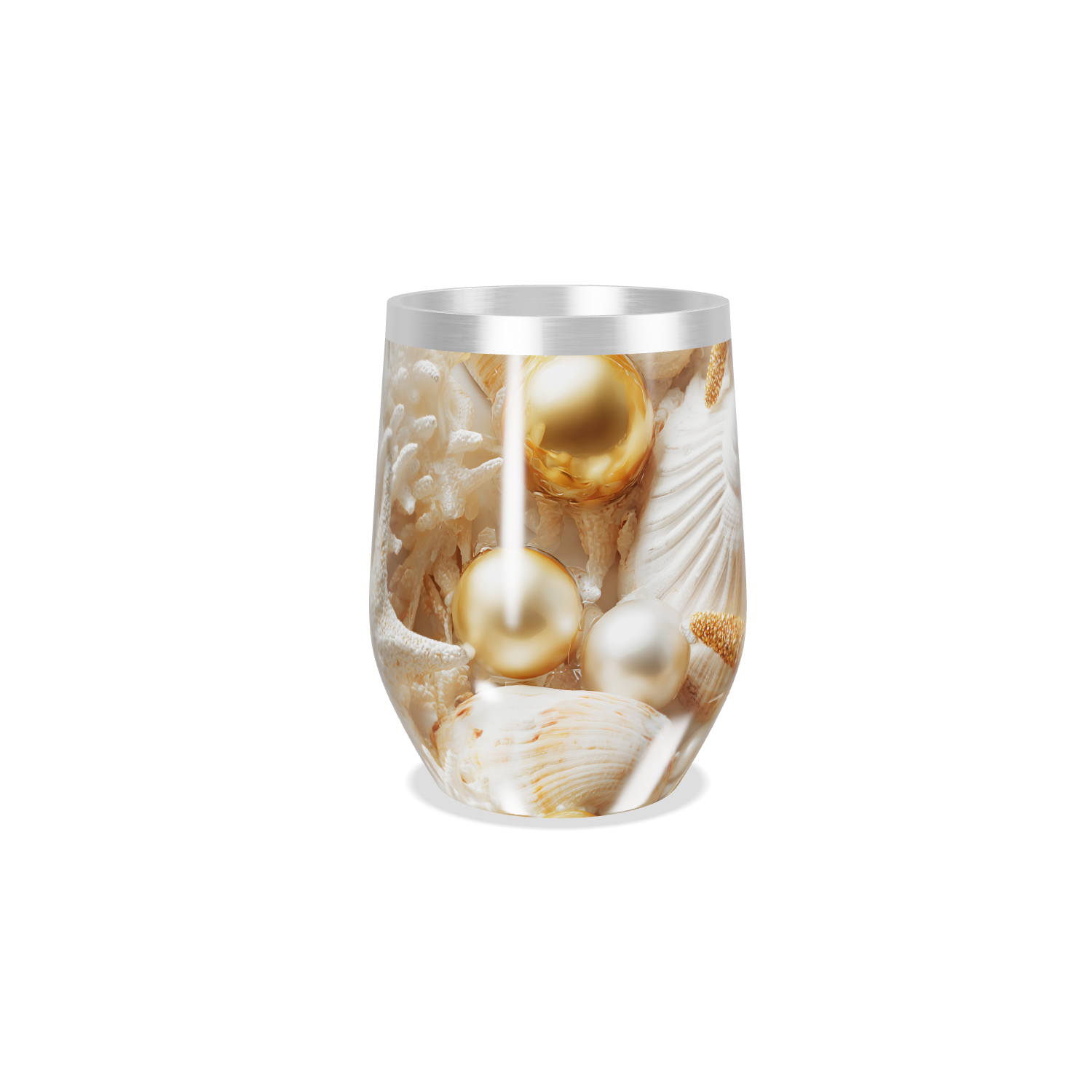 Copo Térmico Slim - Conchas e Estrelas do Mar