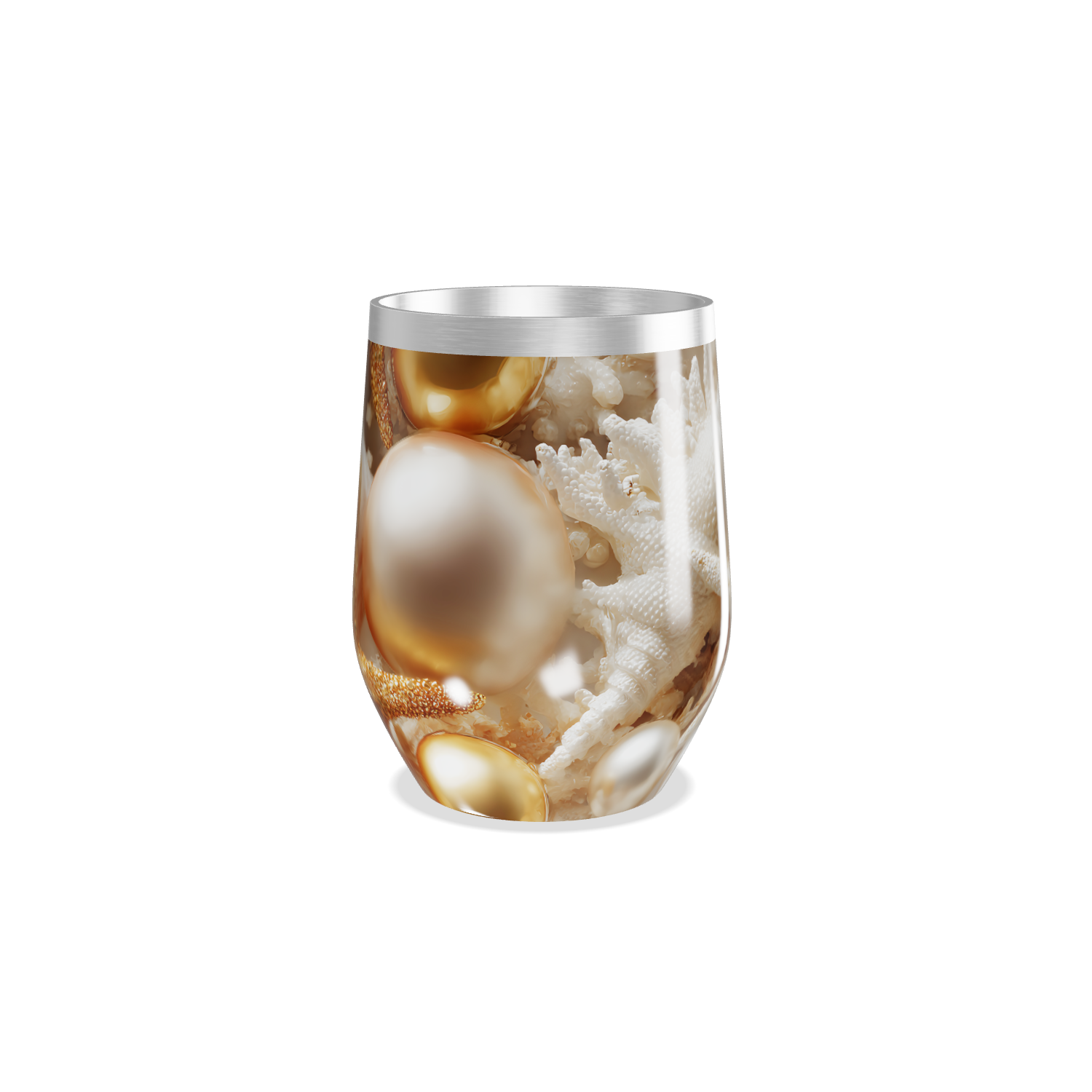 Copo Térmico Slim - Conchas e Estrelas do Mar