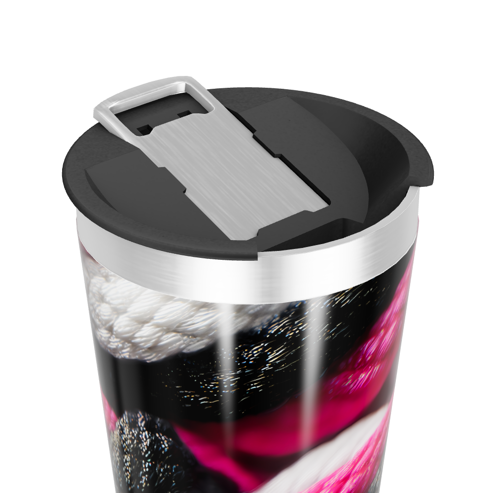 Copo Térmico - Com estampa de cordas coloridas