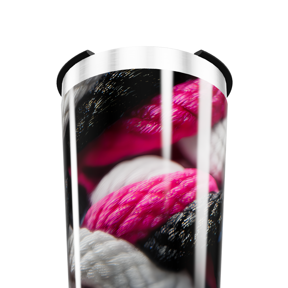 Copo Térmico - Com estampa de cordas coloridas