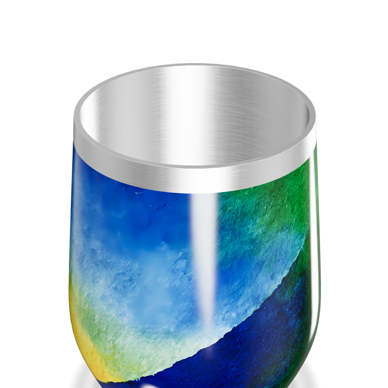 Copo Térmico Slim - Colorido Verde e Azul