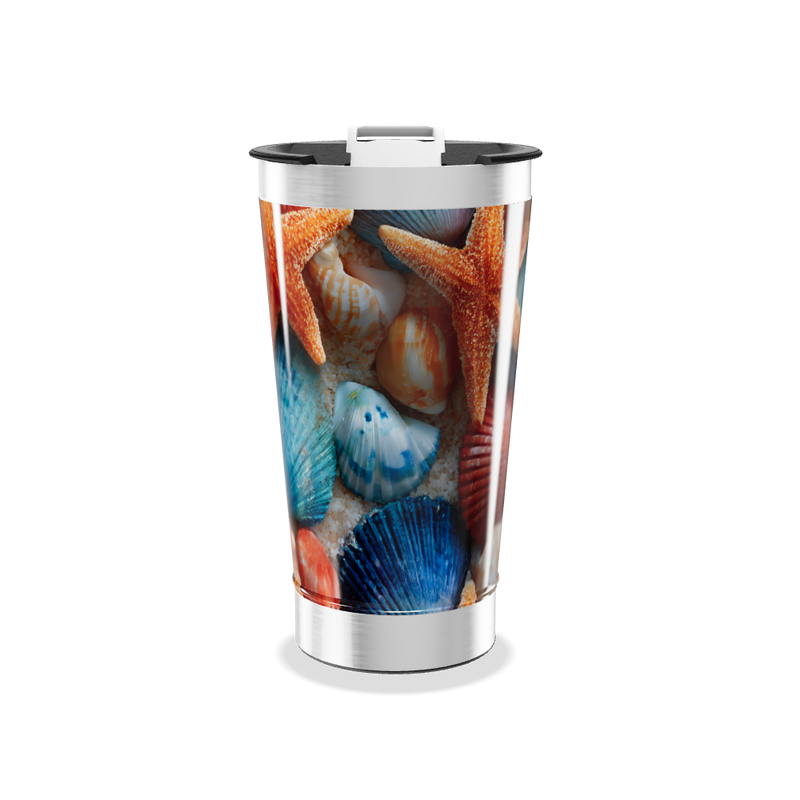 Copo Térmico - Estampa Conchas Coloridas