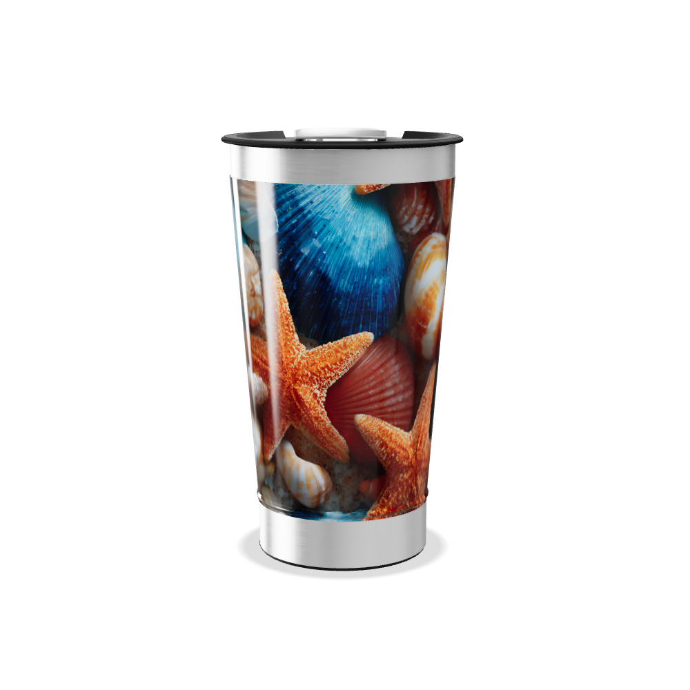 Copo Térmico - Estampa Conchas Coloridas