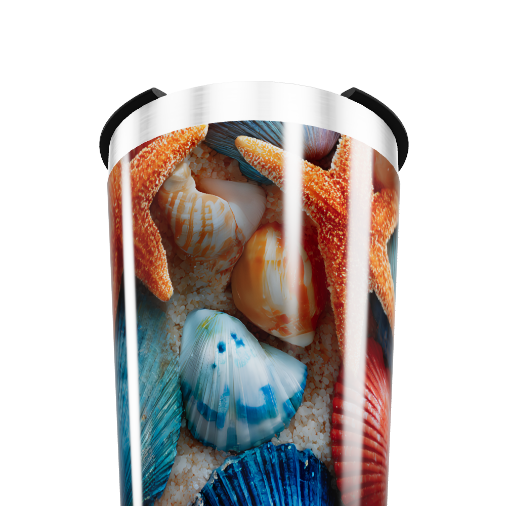 Copo Térmico - Estampa Conchas Coloridas