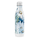 Garrafa Inox Flores Azuis Branca