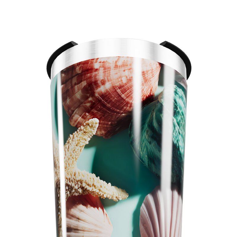 Copo Térmico - Estampa Conchas Marinhas