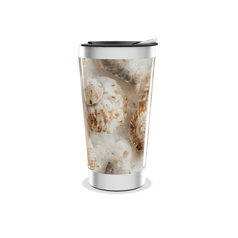 Copo Térmico - Estampa Marinha Conchas