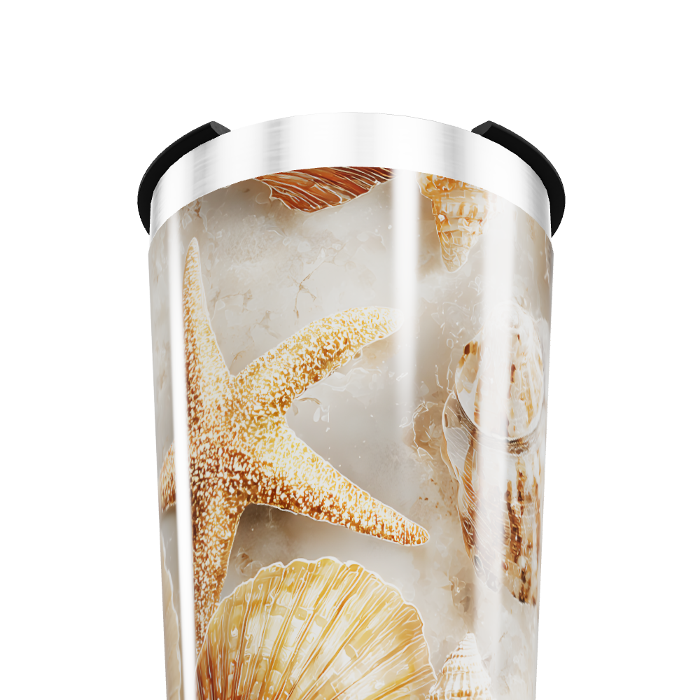 Copo Térmico - Estampa Marinha Conchas