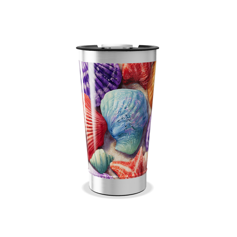 Copo Térmico - Conchas Marinhas Coloridas