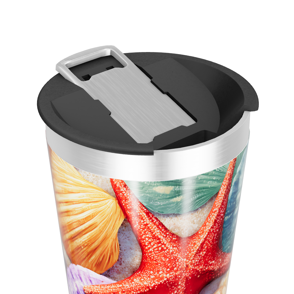 Copo Térmico - Conchas Marinhas Coloridas