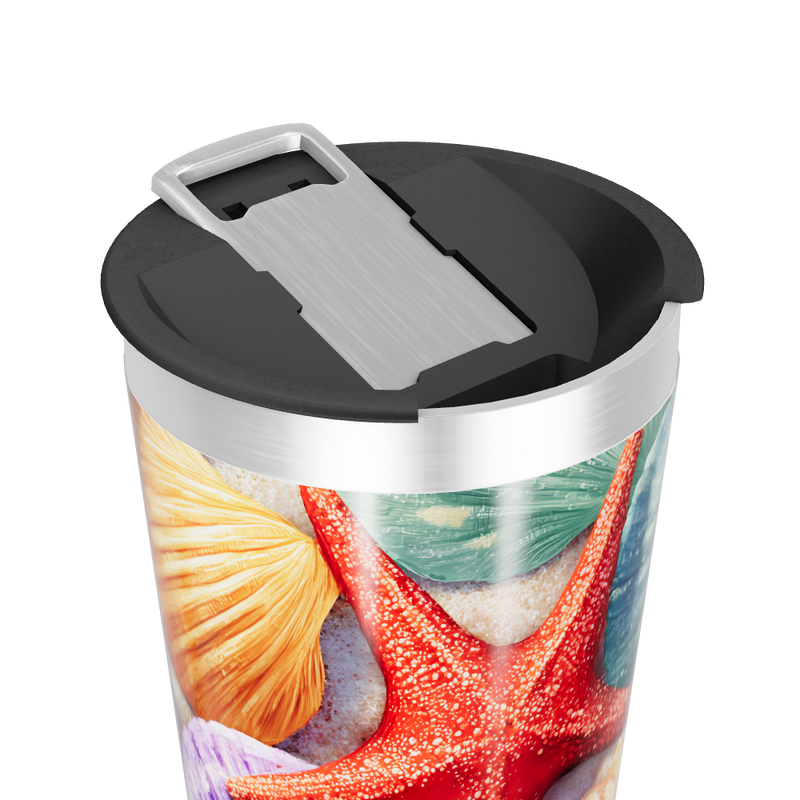 Copo Térmico - Conchas Marinhas Coloridas