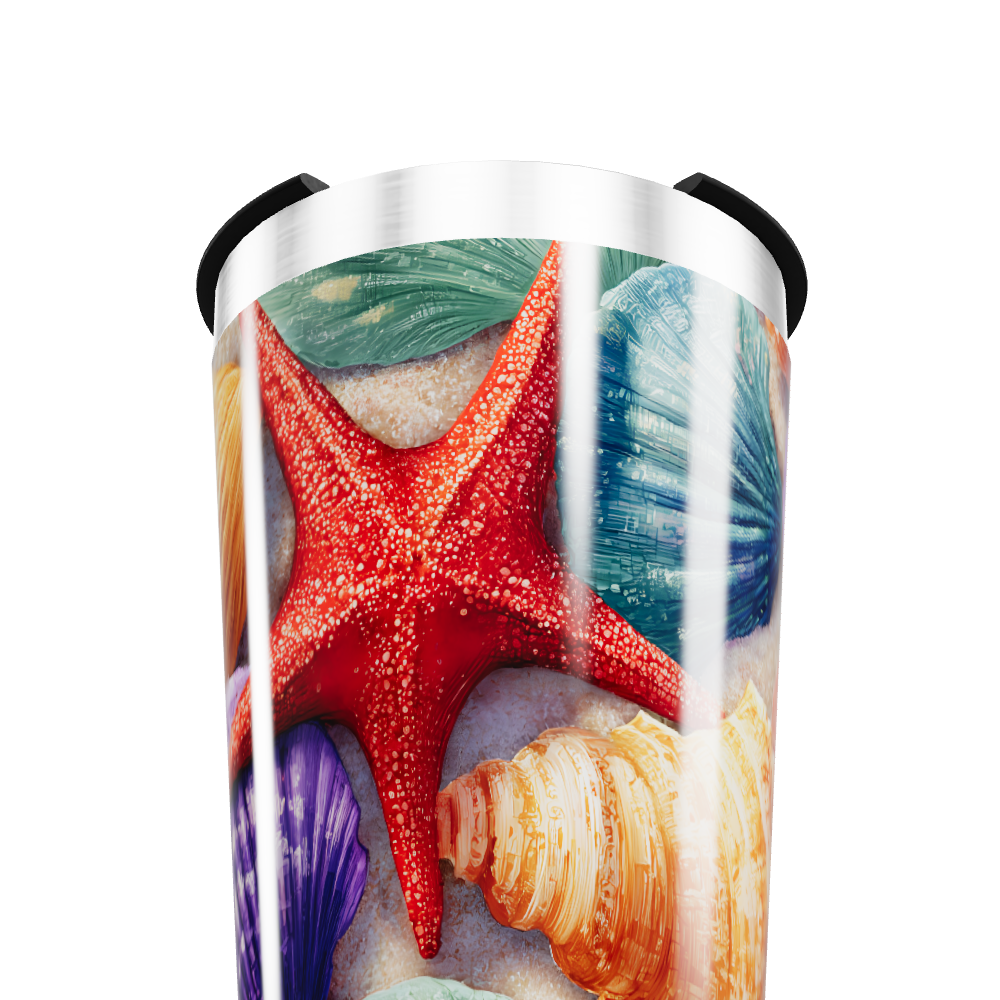 Copo Térmico - Conchas Marinhas Coloridas