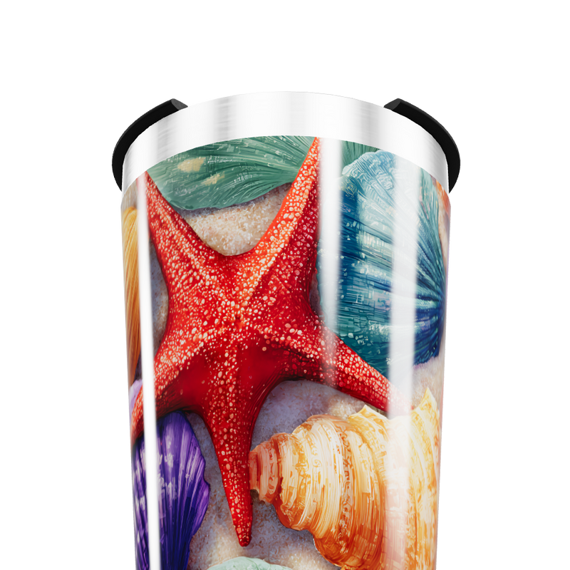 Copo Térmico - Conchas Marinhas Coloridas