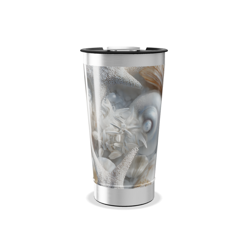 Copo Térmico - Estampa Marítima Conchas