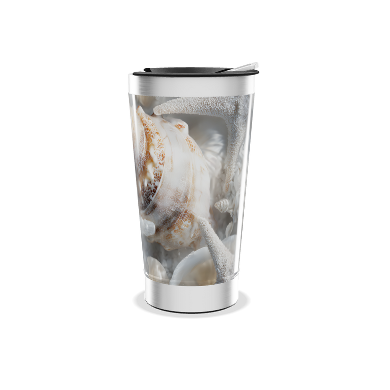 Copo Térmico - Estampa Marítima Conchas