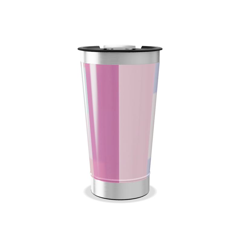 Copo Térmico - Aço Inox Colorido Quadrados