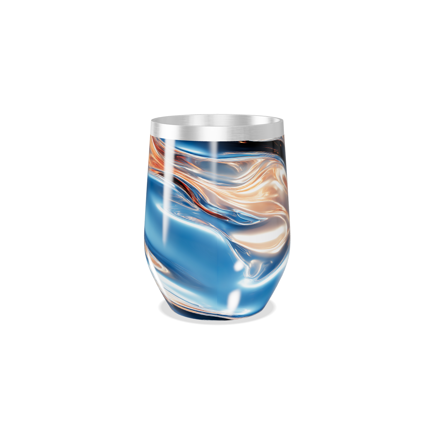 Copo Térmico Slim - Aço Inox Estampa Abstrata