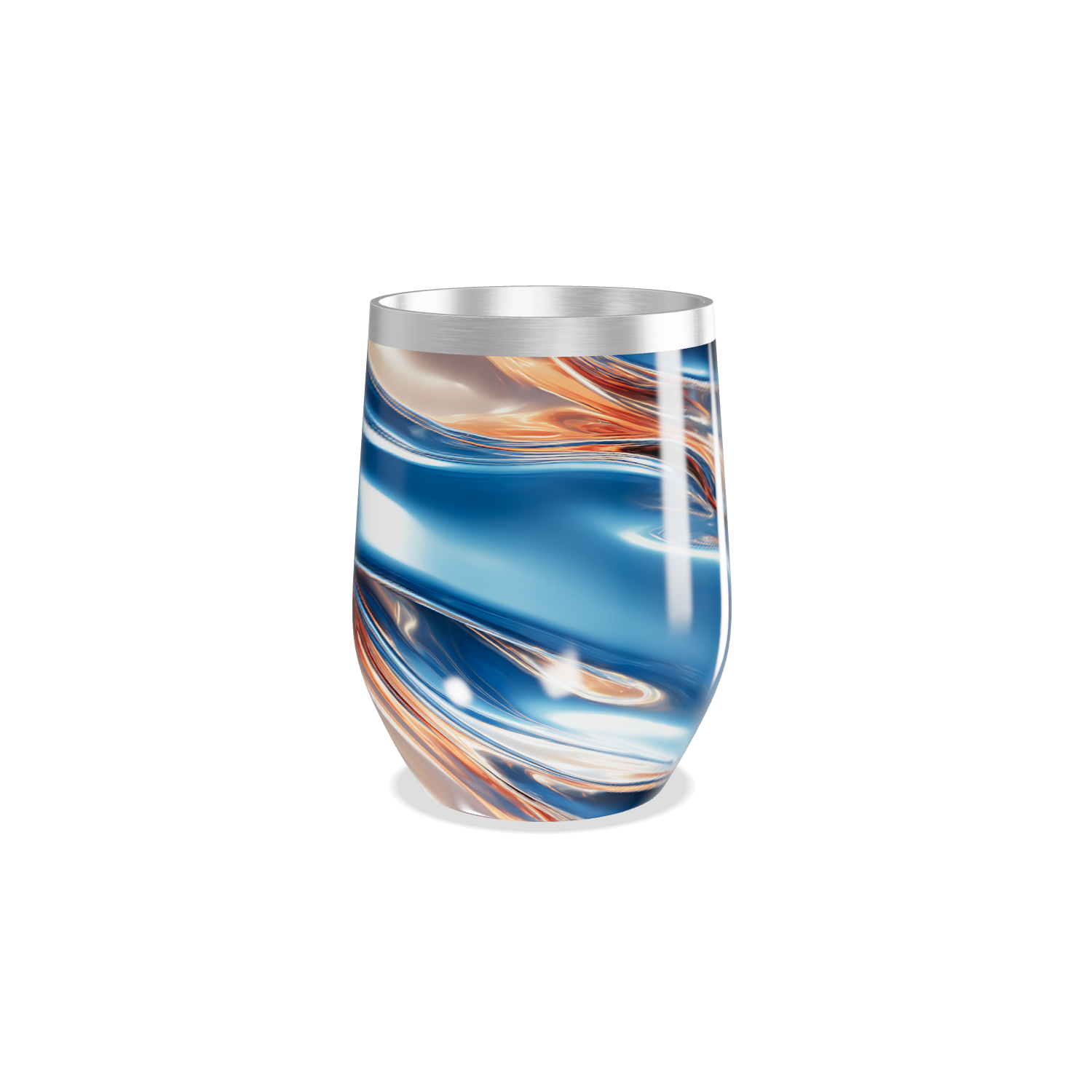 Copo Térmico Slim - Aço Inox Estampa Abstrata