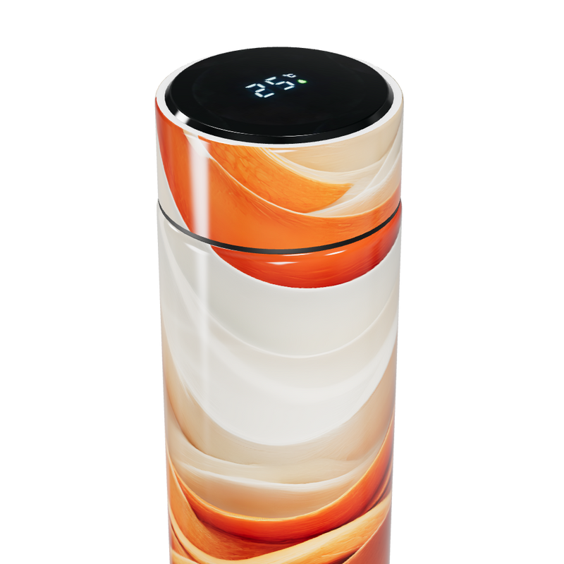 Garrafa Térmica Touch - Estampa Laranja Moderna