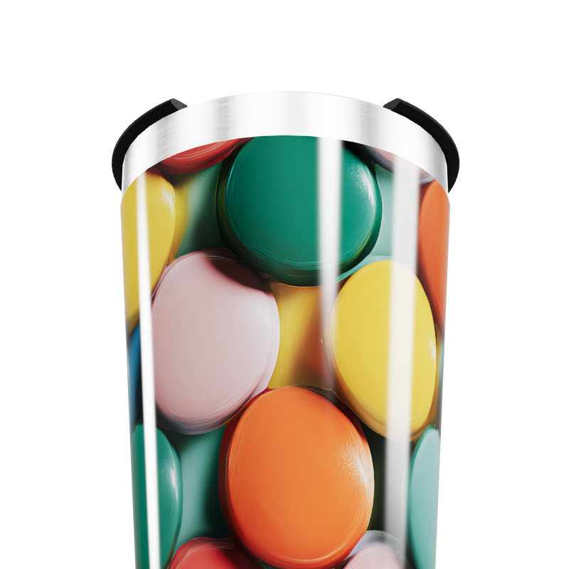 Copo Térmico - Estampa Bolinhas Coloridas